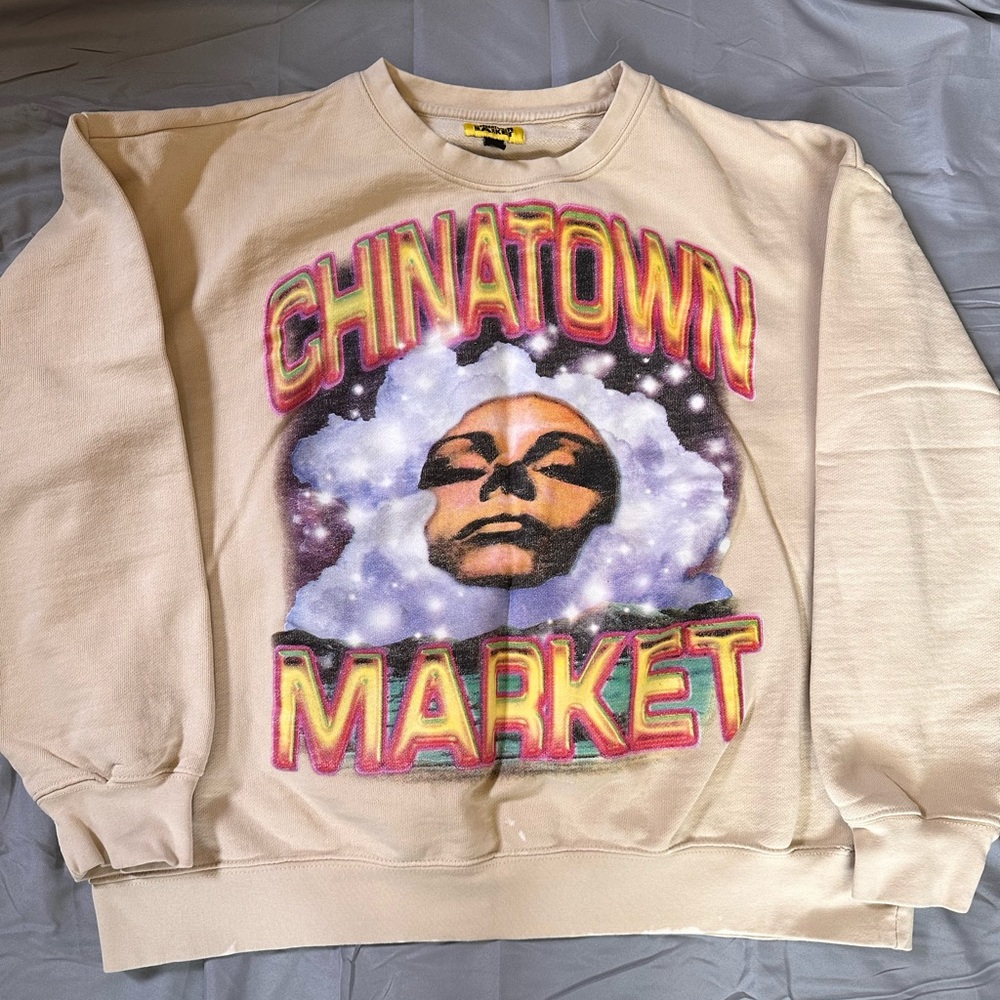 Chinatown Market Through the Foam crew neck sweatshirt, size XL